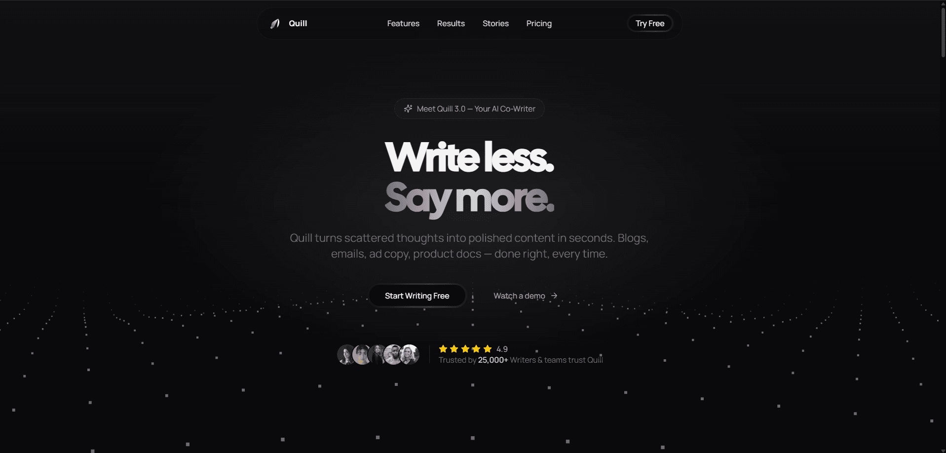 Quill Template preview
